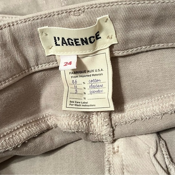 NEW L'AGENCE Margot Skinny Jeans Ankle Crop High
Waist Glitter Coated Denim 24 - Picture 9 of 12